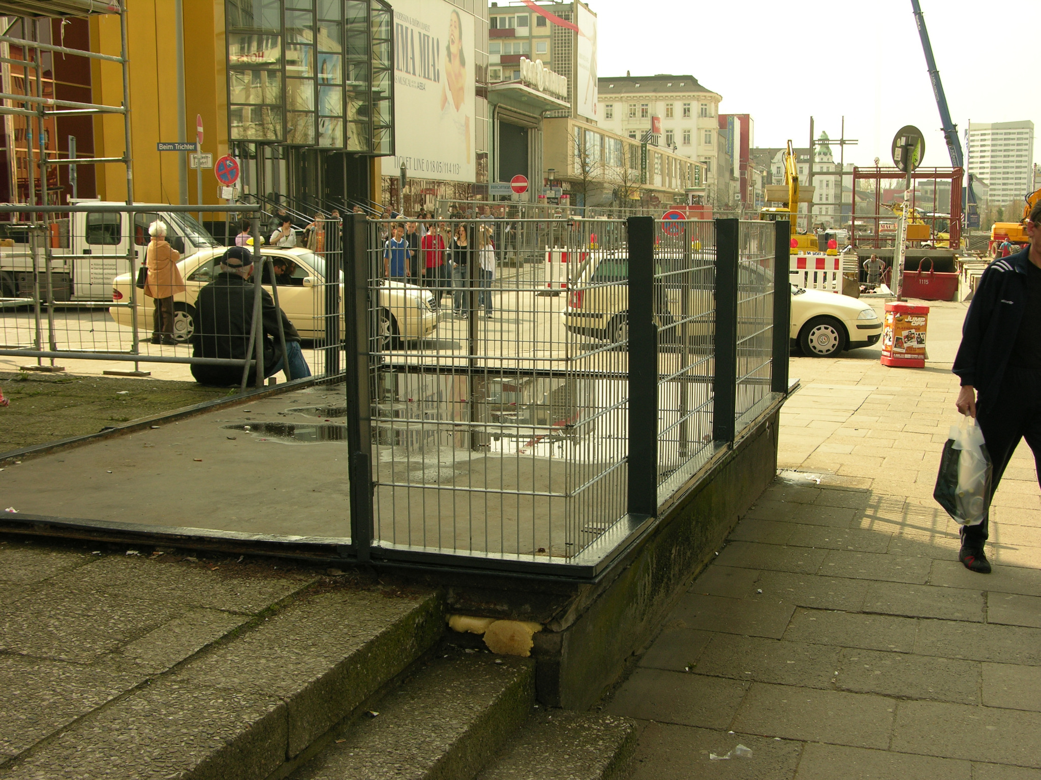 Neue Terrasse entlang der Reeperbahn