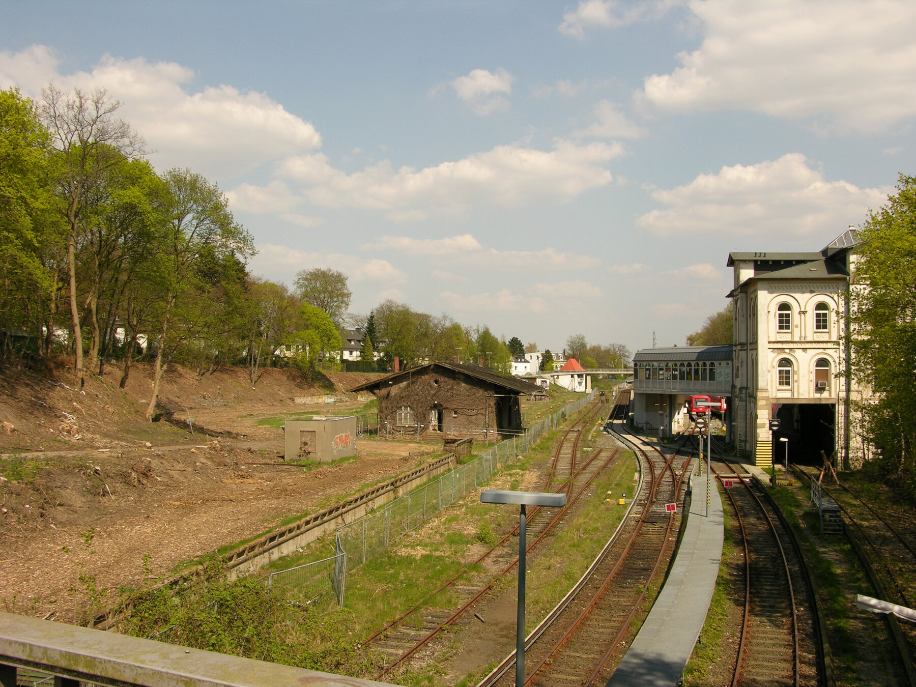 Früheres Gelände neben dem Bahnhof Blankenese