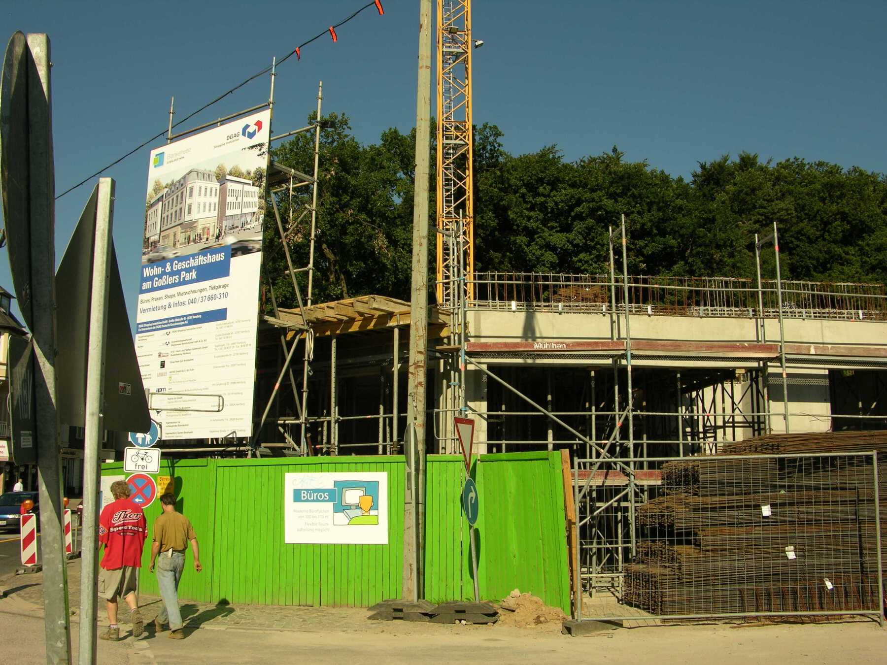 Rohbau des Erdgeschosses